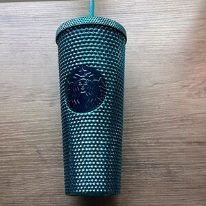 Starbucks Turquoise Textured Tumbler with Lid